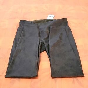 CRZ Yoga Leggings Sz Medium Faux Leather Look New With Tags